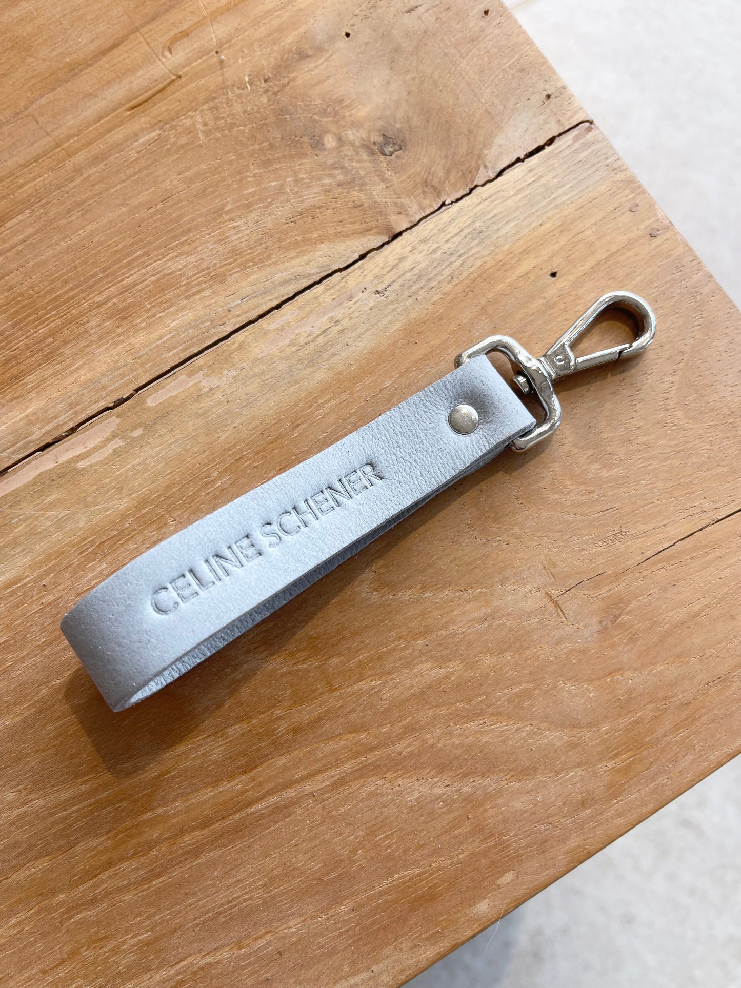 DRAGONNE CUIR BLEU CLAIR