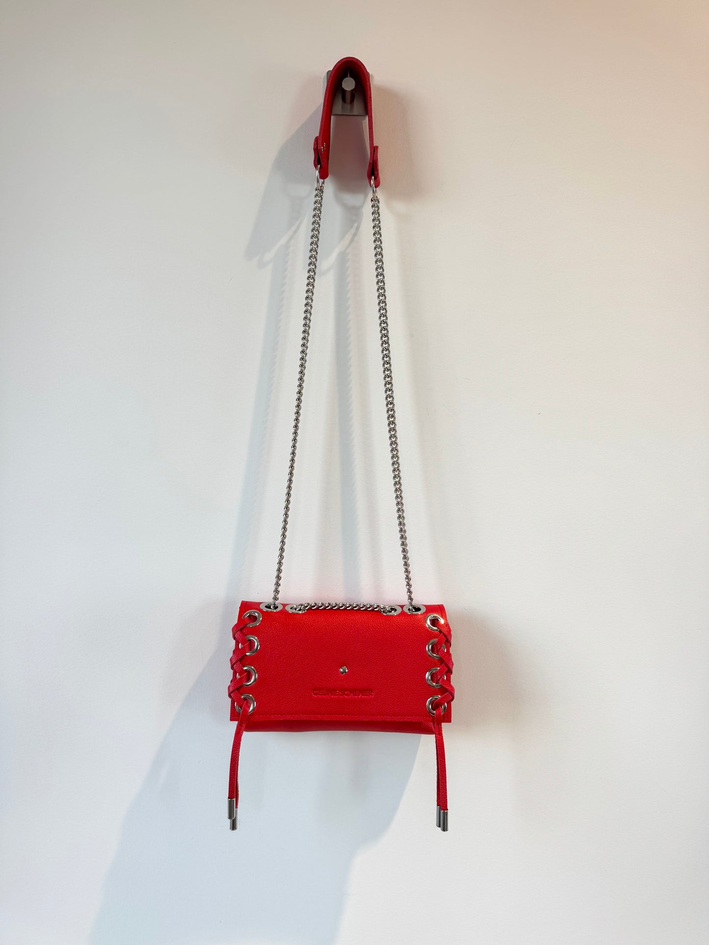 MINI DJANGO LACE UP ROUGE