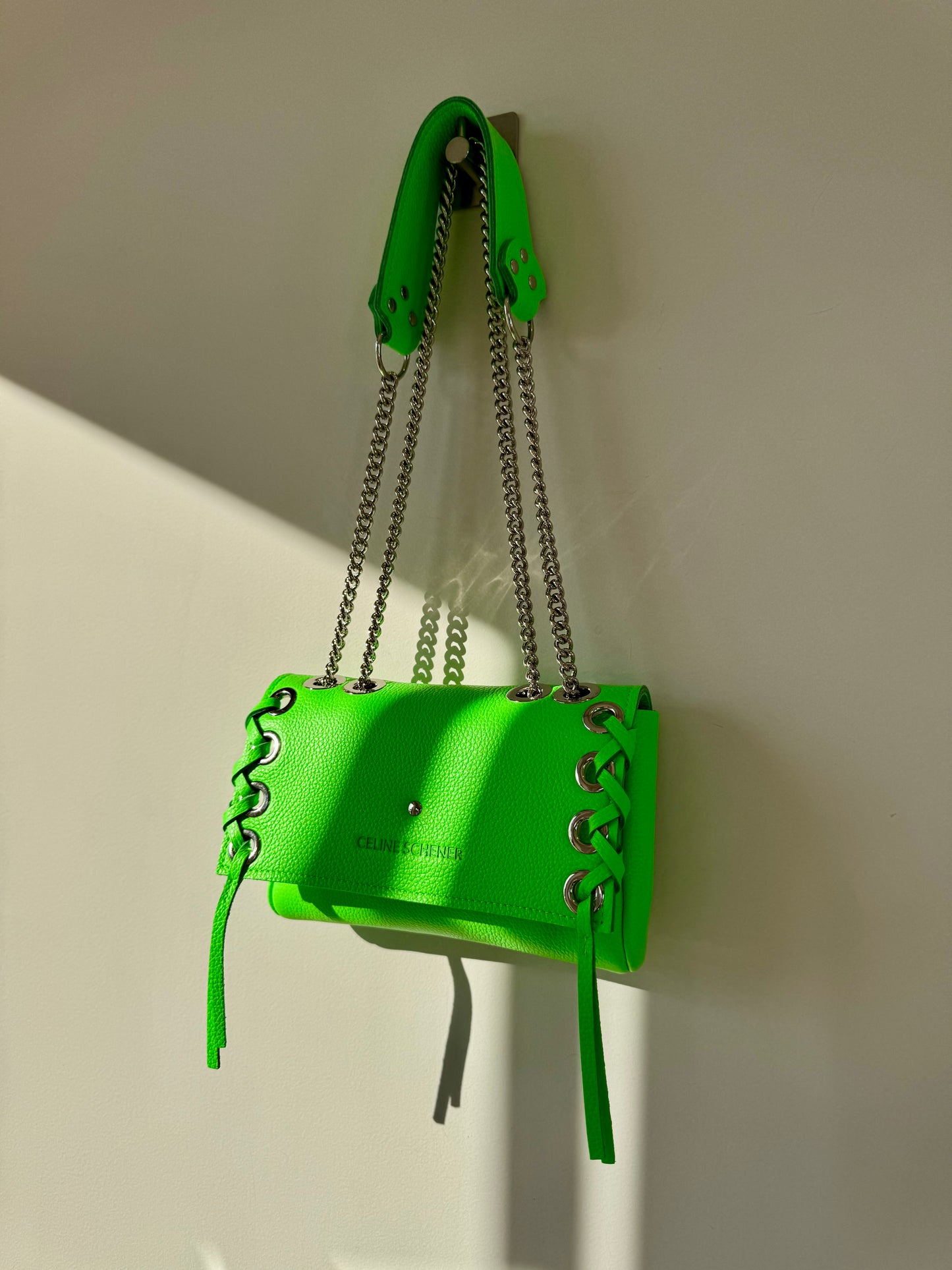 MINI DJANGO LACE UP VERT FLUO