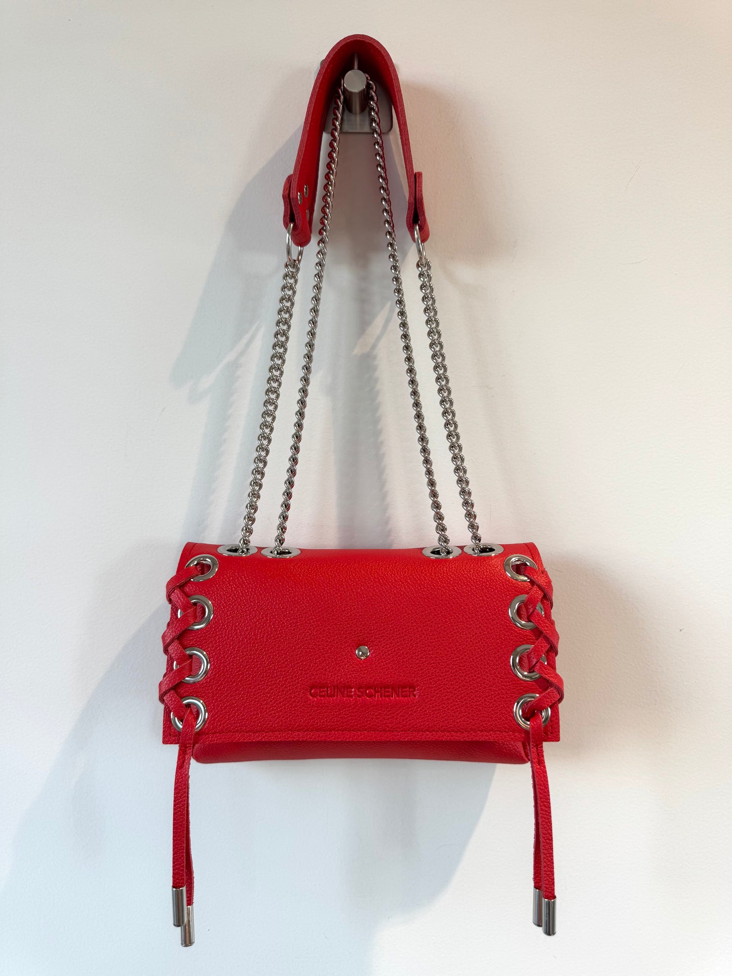 MINI DJANGO LACE UP ROUGE
