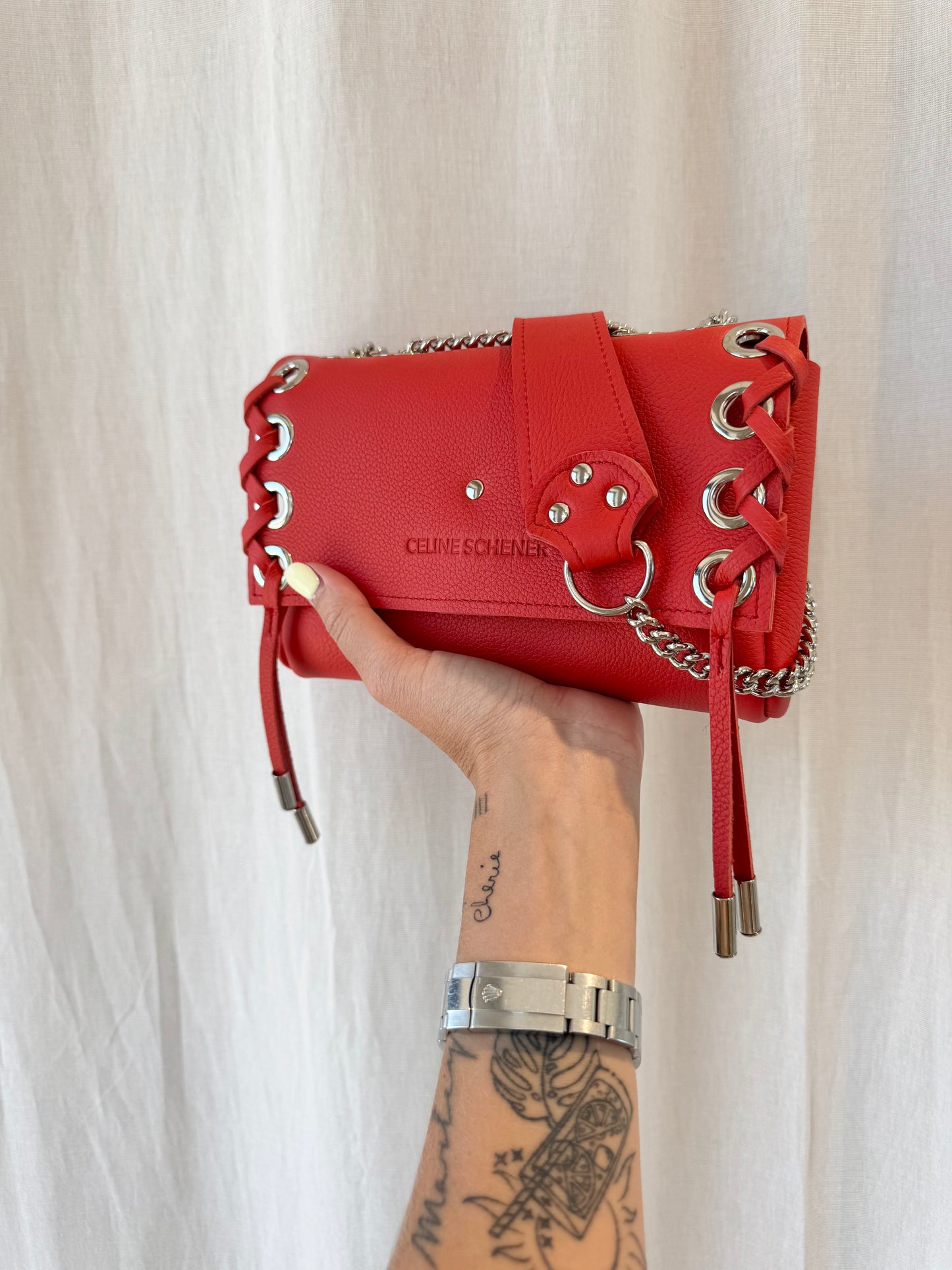 MINI DJANGO LACE UP CORAIL