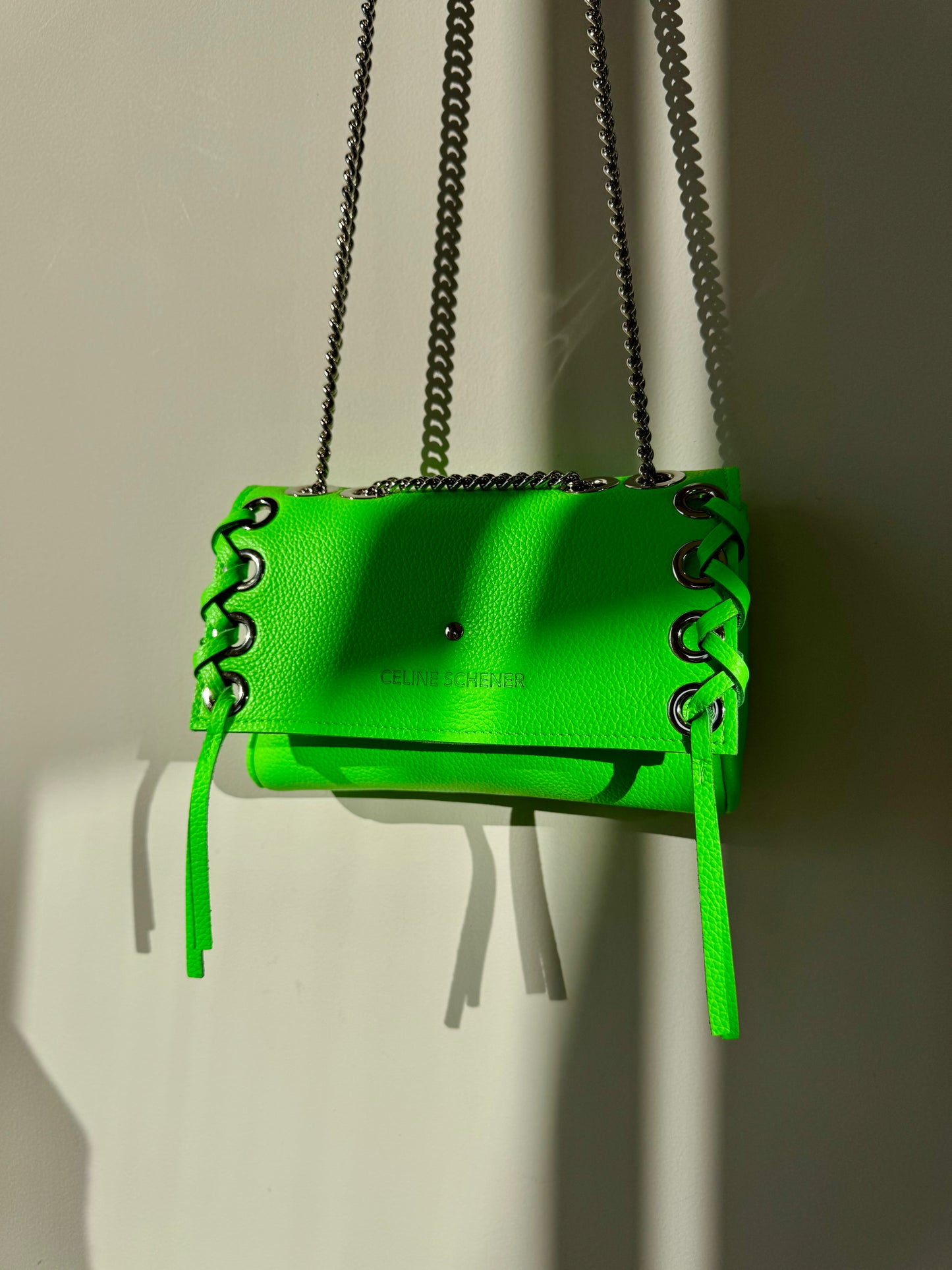 MINI DJANGO LACE UP VERT FLUO