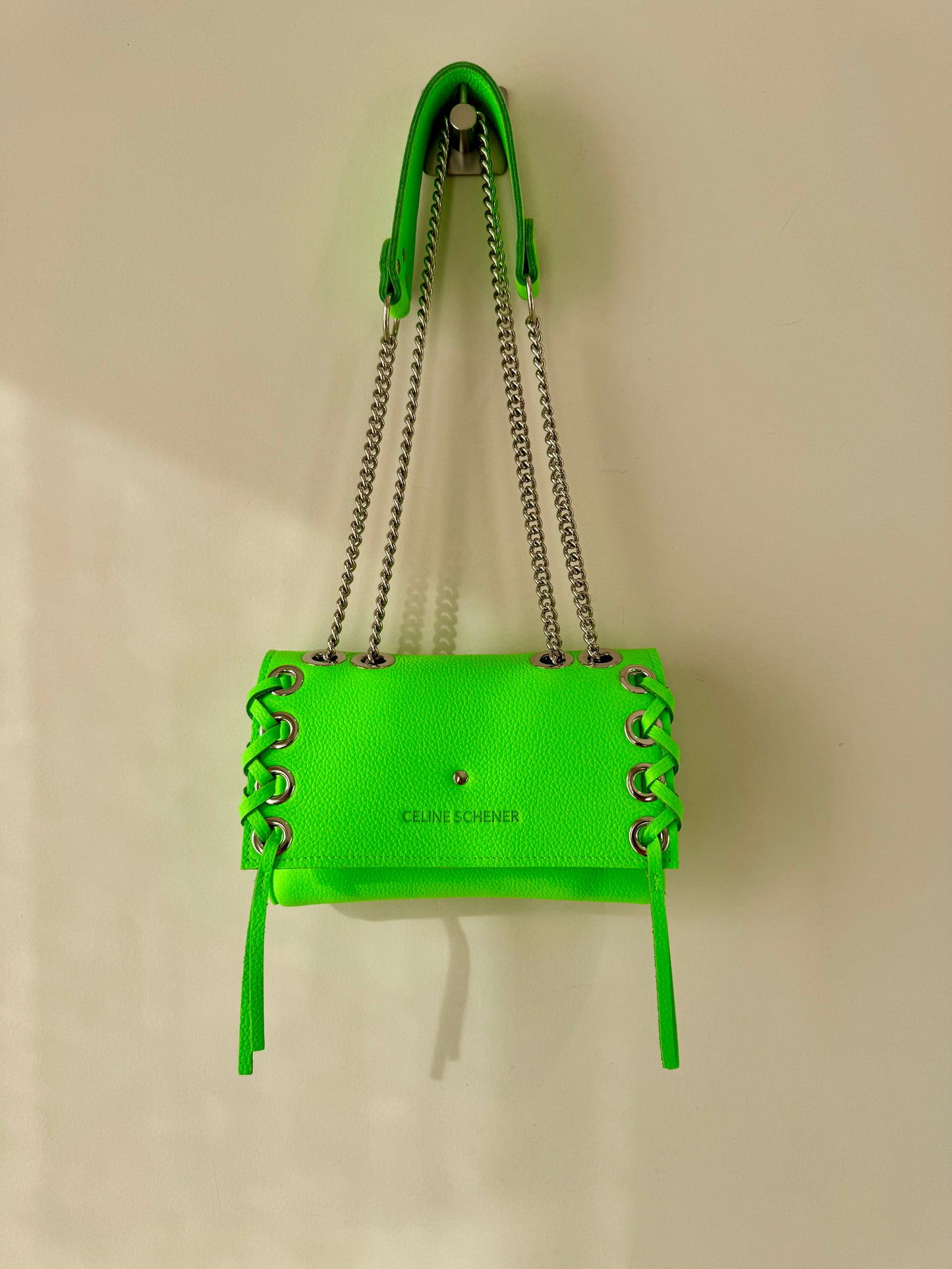 MINI DJANGO LACE UP VERT FLUO