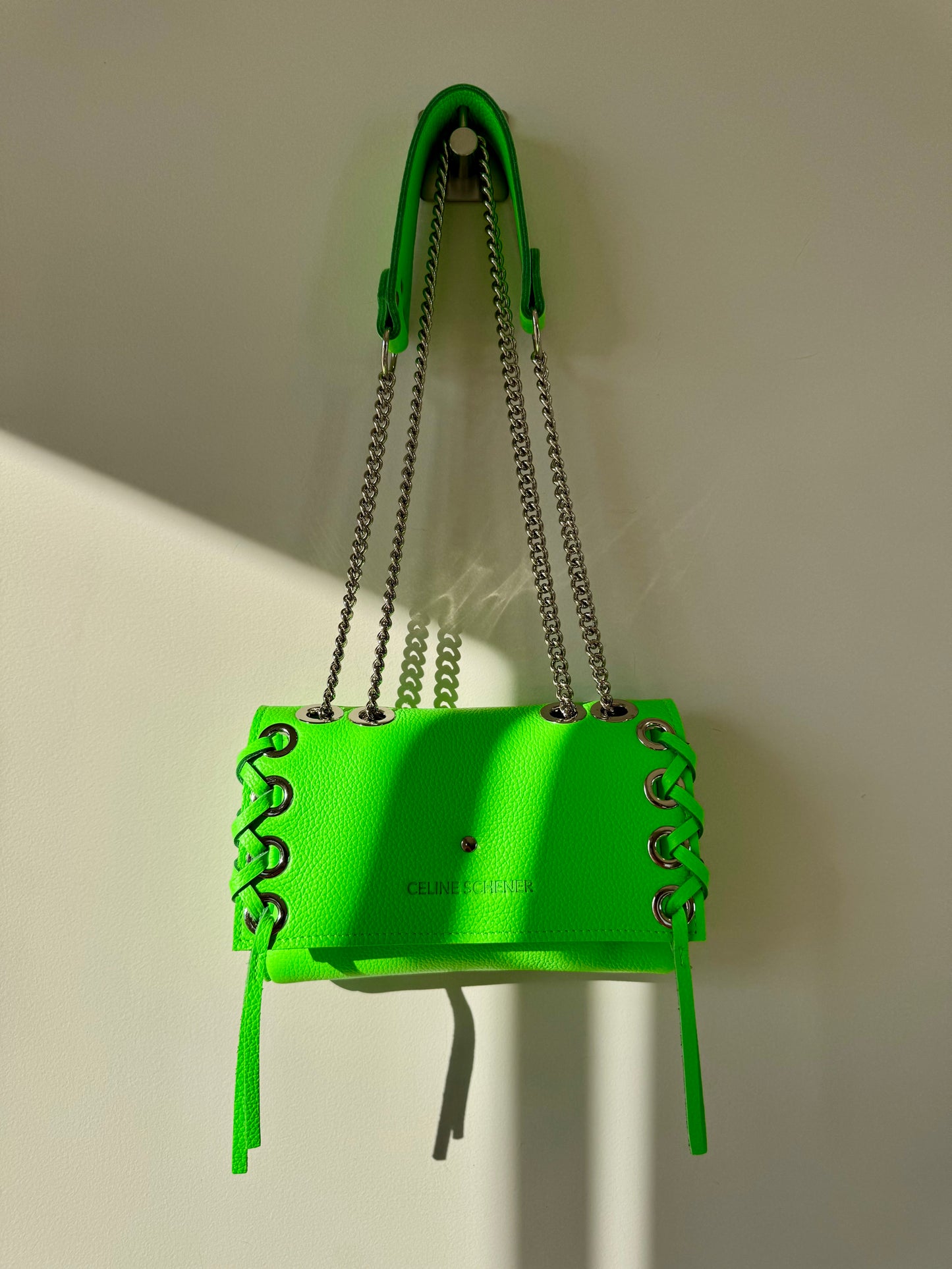 MINI DJANGO LACE UP VERT FLUO