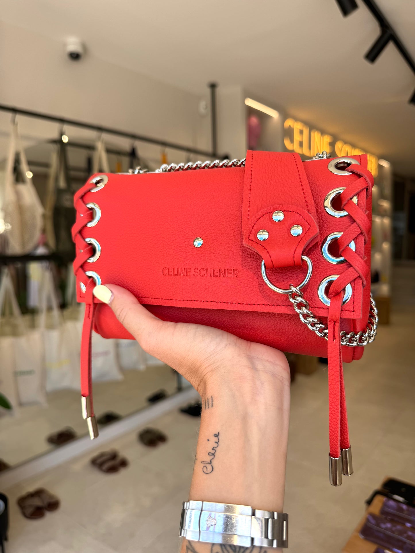 MINI DJANGO LACE UP CORAIL