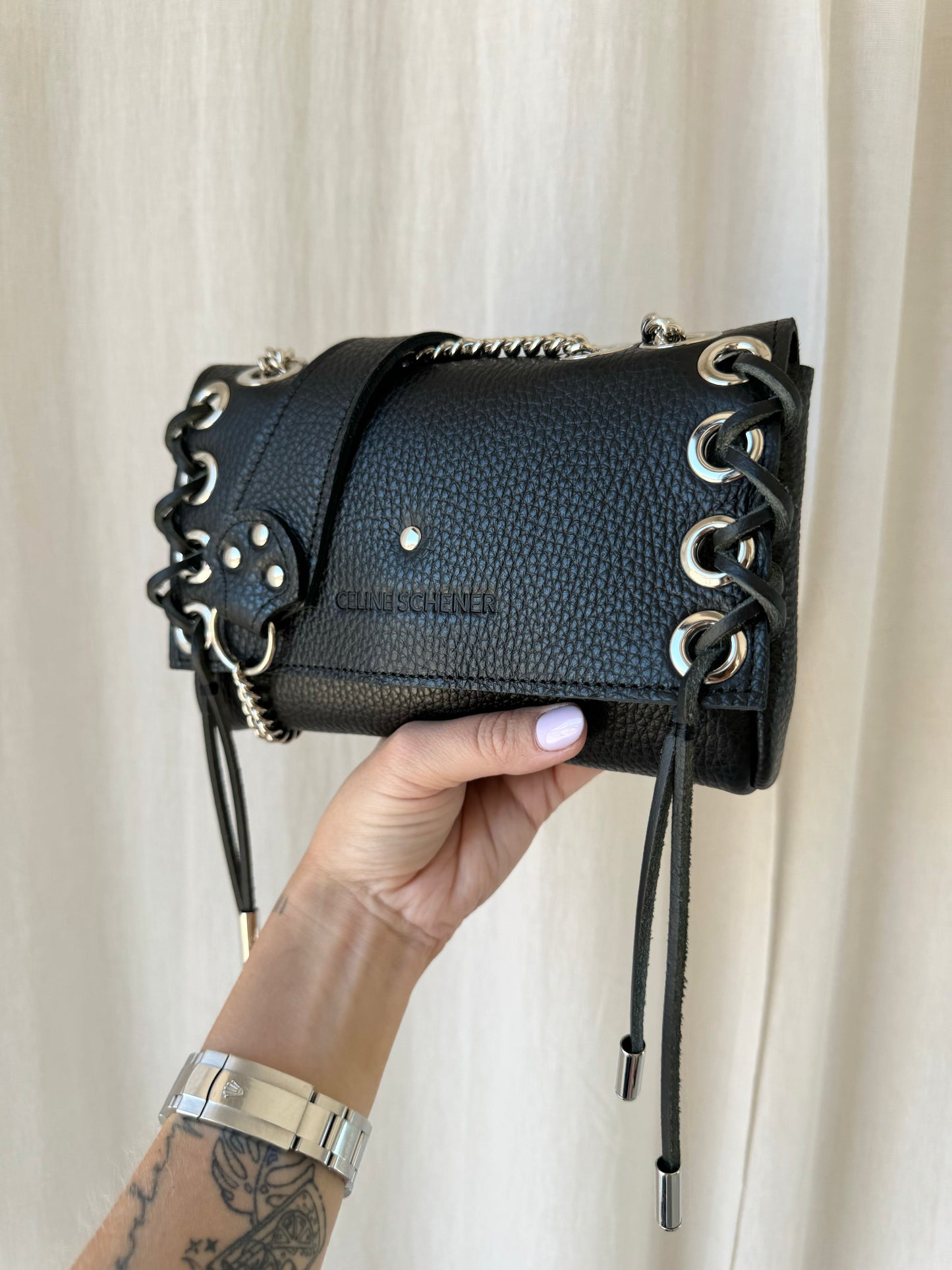 MINI DJANGO BLACK LACE UP