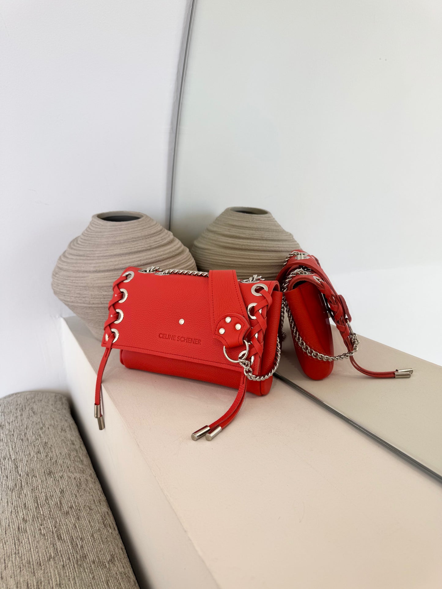 MINI DJANGO LACE UP CORAIL