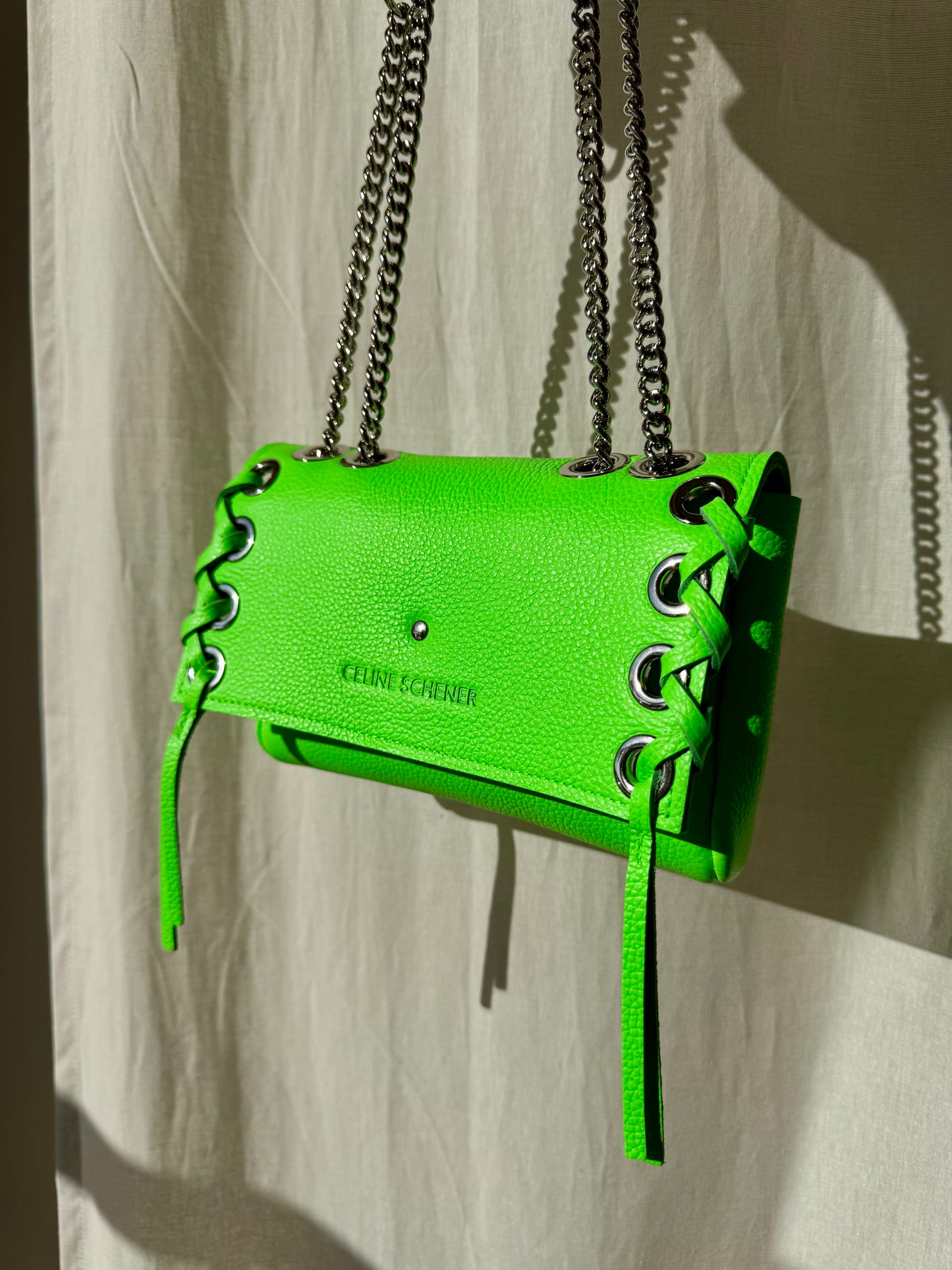 MINI DJANGO LACE UP VERT FLUO