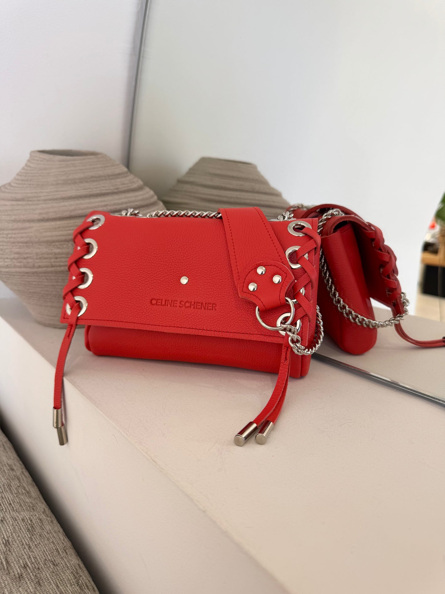 MINI DJANGO LACE UP CORAIL
