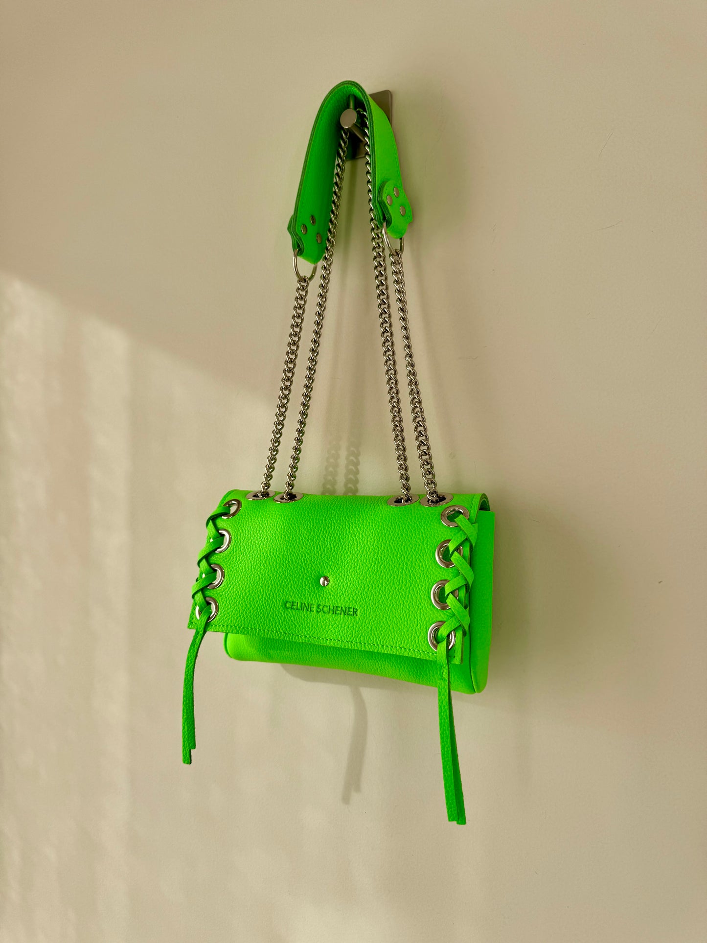MINI DJANGO LACE UP VERT FLUO