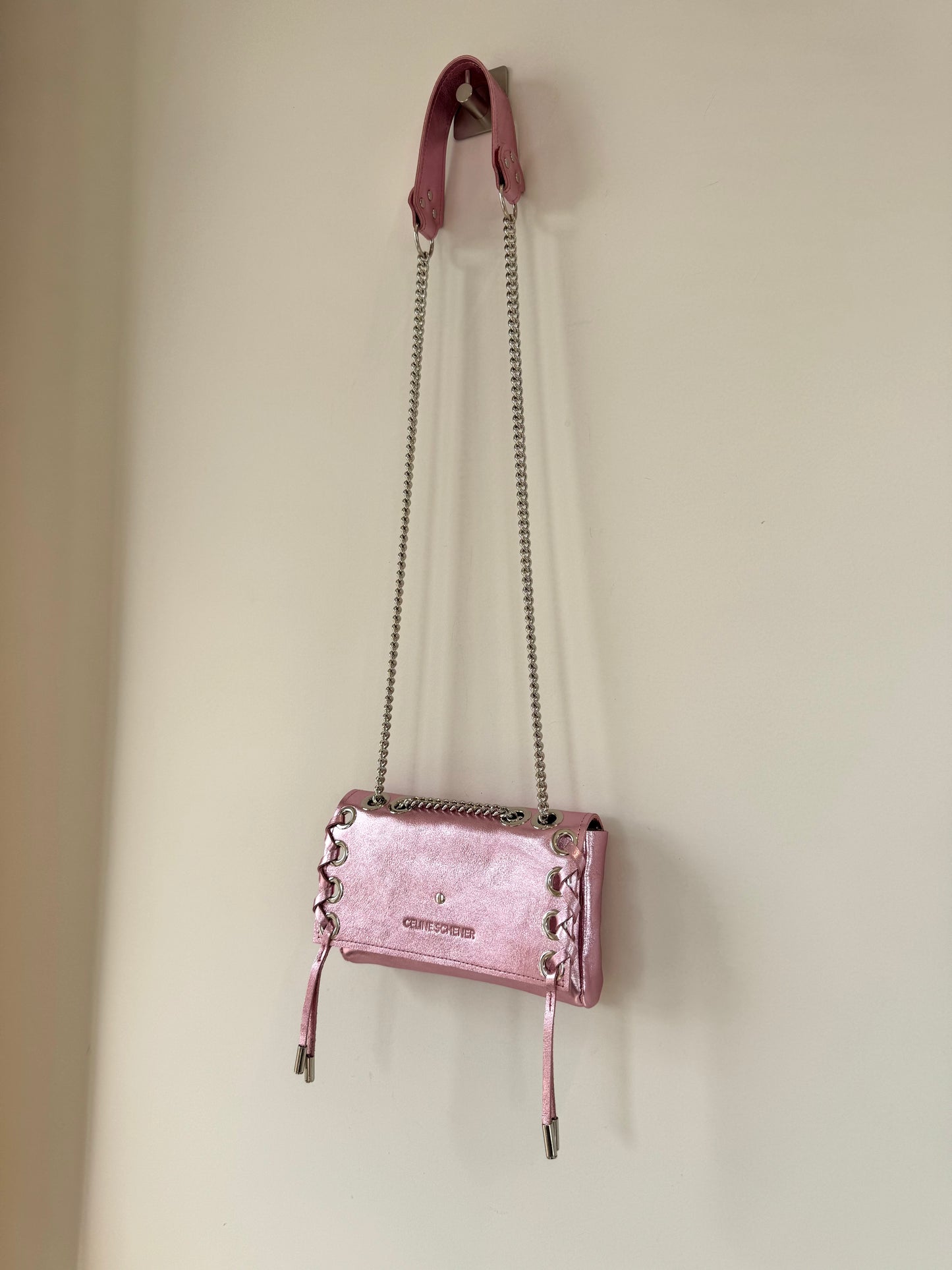 MINI DJANGO SHINY PINK LACE UP