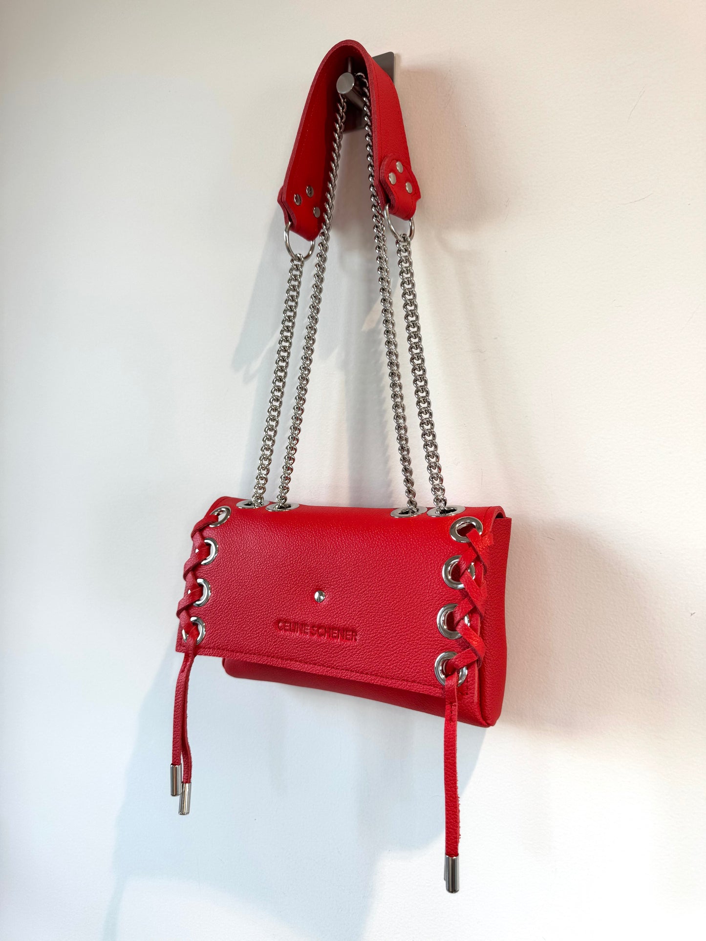 MINI DJANGO LACE UP ROUGE