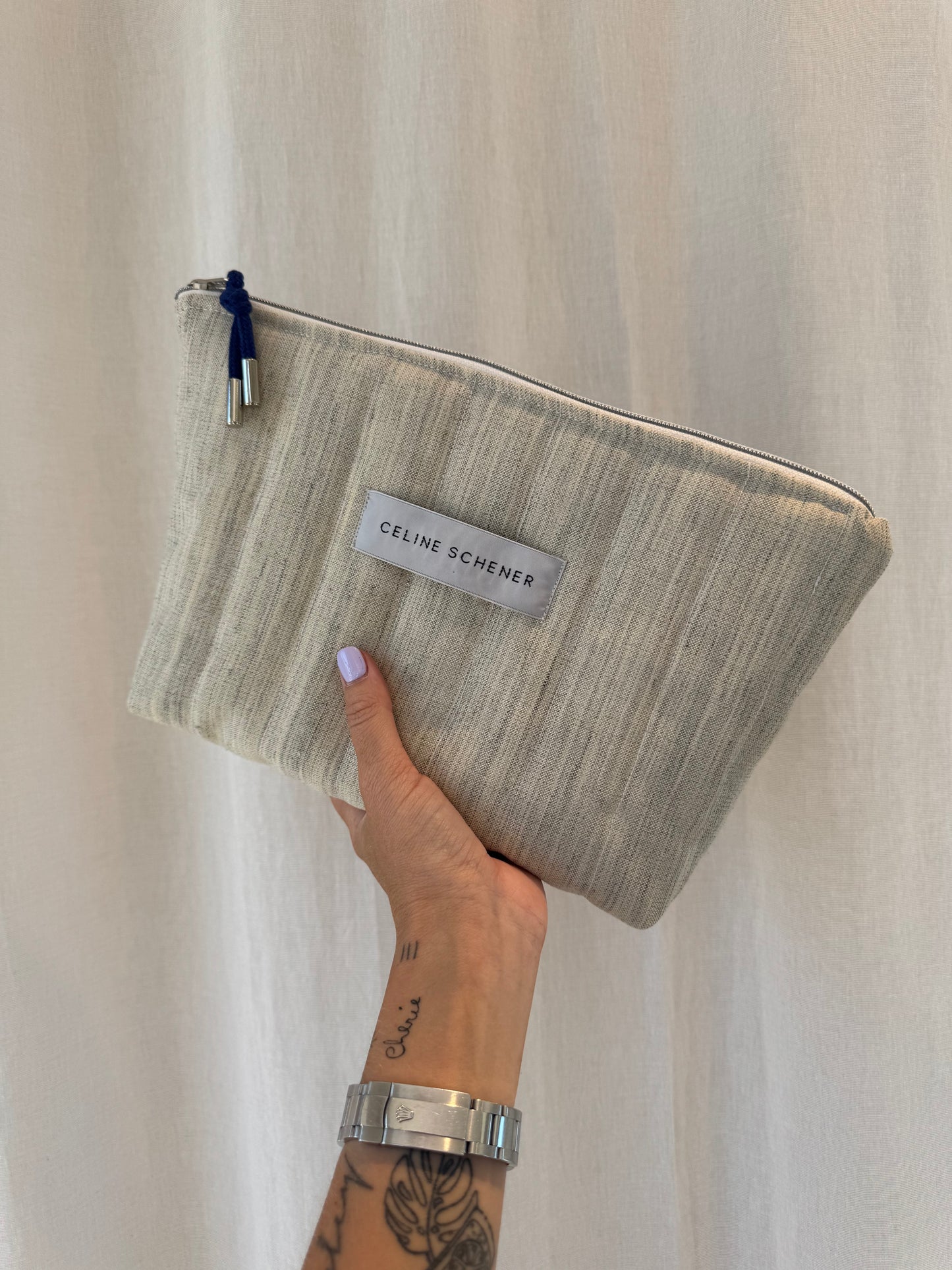 GRANDE TROUSSE MATELASSÉE ÉCRUE