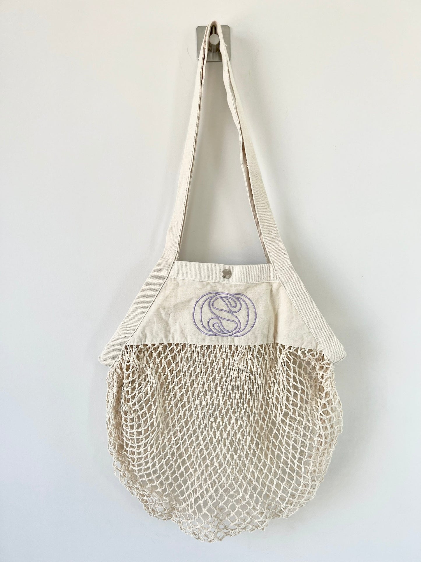 SAC FILET BEIGE/PARME