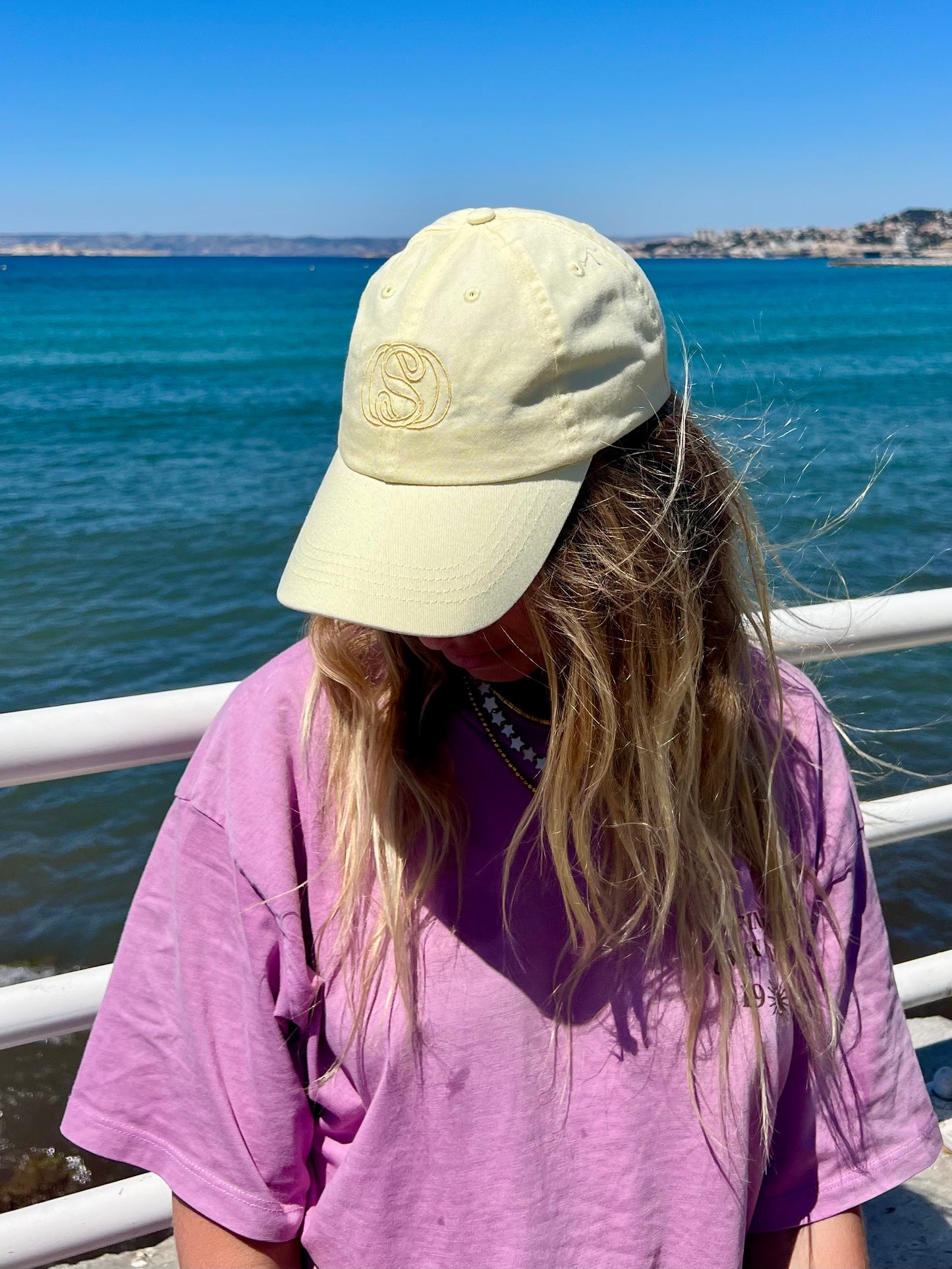 CASQUETTE PASTEL JAUNE