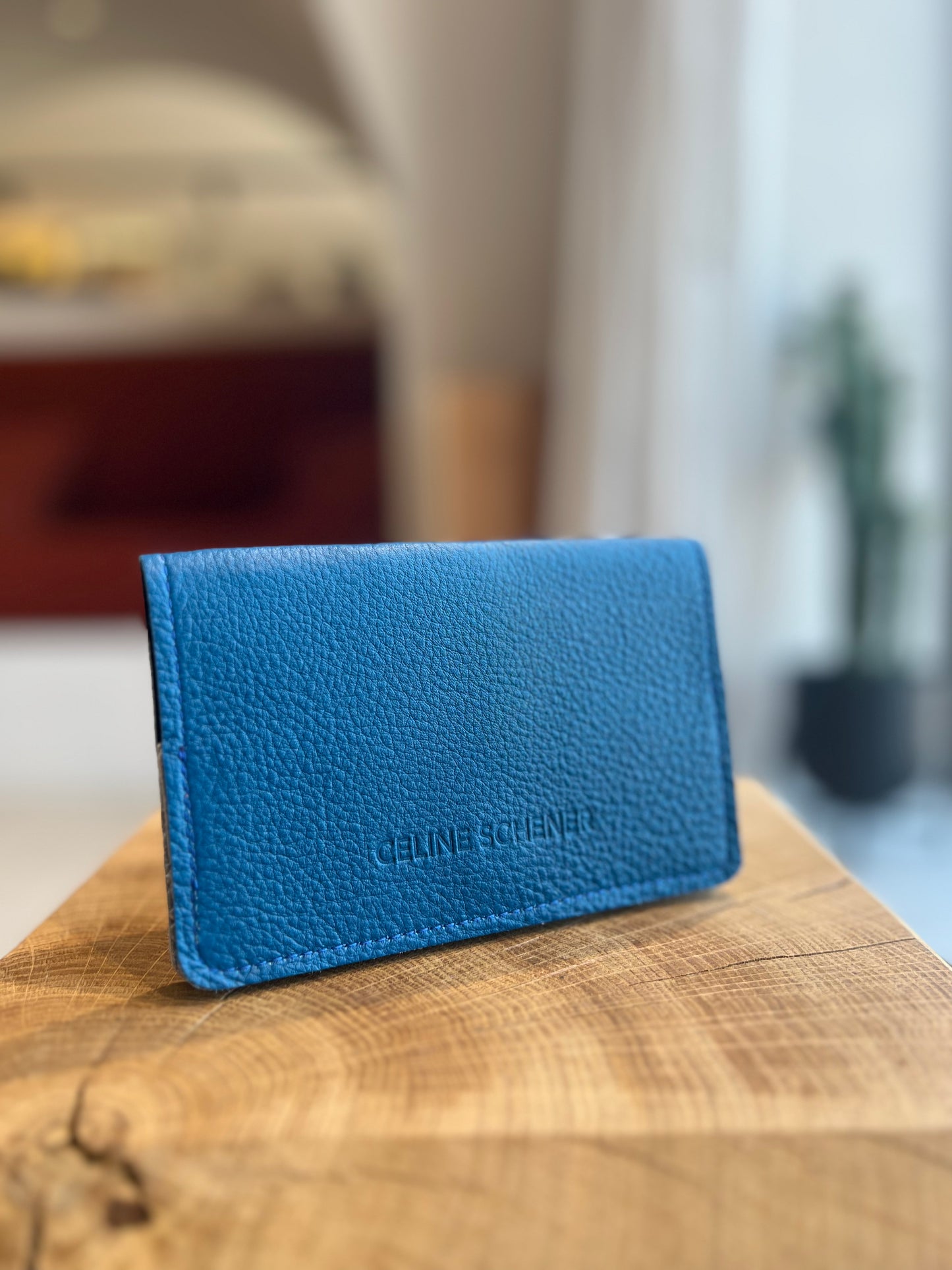 PORTE PAPIERS BLEU
