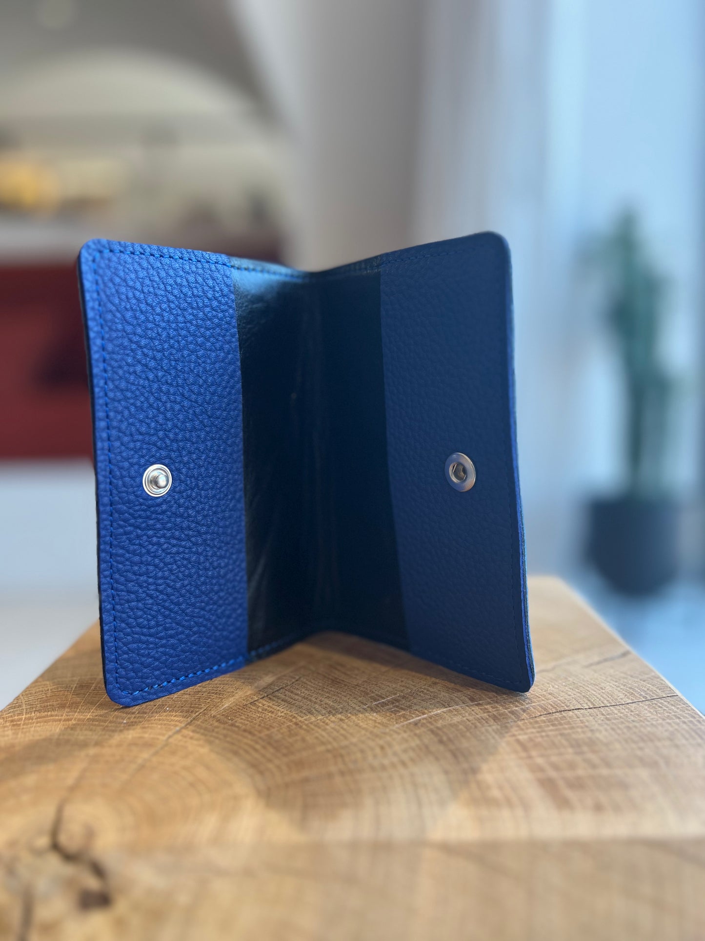 PORTE PAPIERS BLEU
