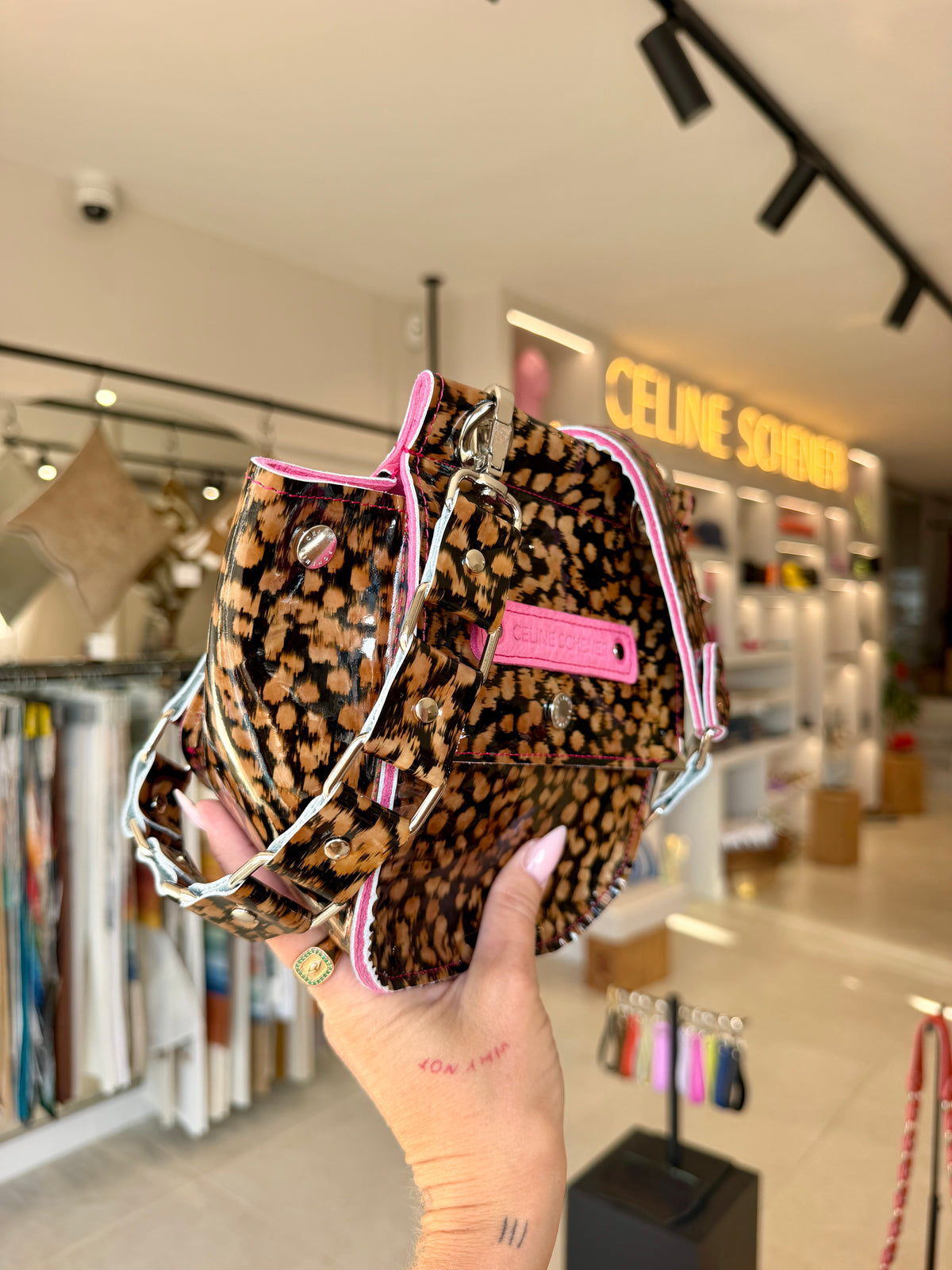 SAC DENVER ÉCAILLE DE TORTUE / ROSE