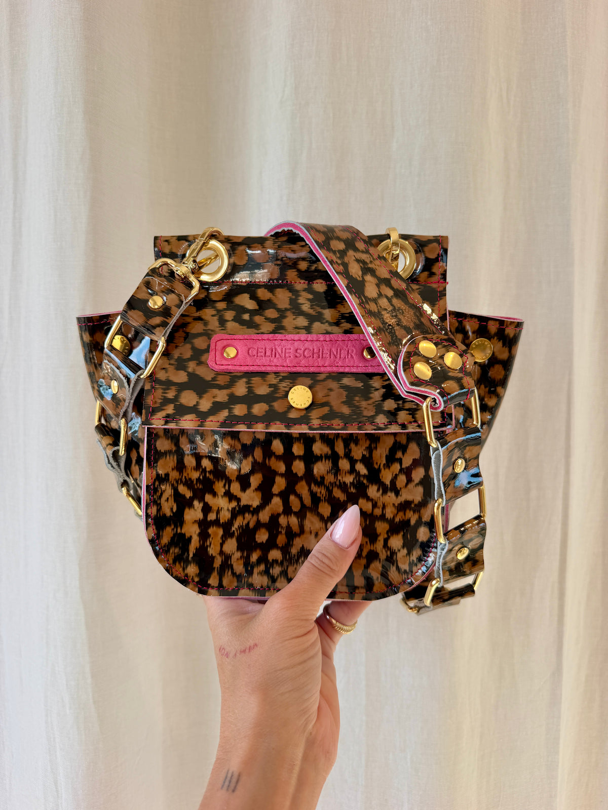 SAC DENVER ÉCAILLE DE TORTUE / ROSE + GOLD
