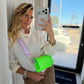 SAC MINI DJANGO VERT FLUO + ANSE