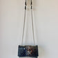 SAC MINI DJANGO ÉCAILLES NOIRES BLEUTÉES