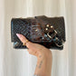SAC MINI DJANGO ÉCAILLES NOIRES BLEUTÉES