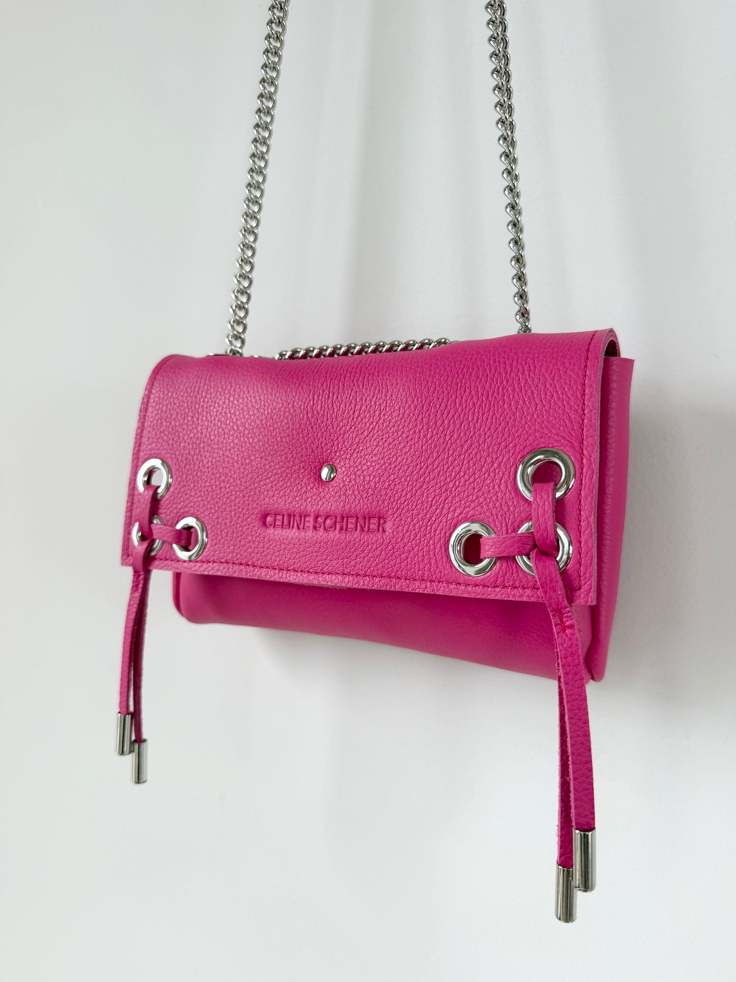 SAC MINI DJANGO LACE UP ROSE