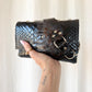 SAC MINI DJANGO ÉCAILLES NOIRES BLEUTÉES