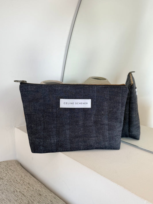 GRANDE TROUSSE MATELASSÉE EN JEAN