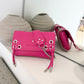 SAC MINI DJANGO LACE UP ROSE