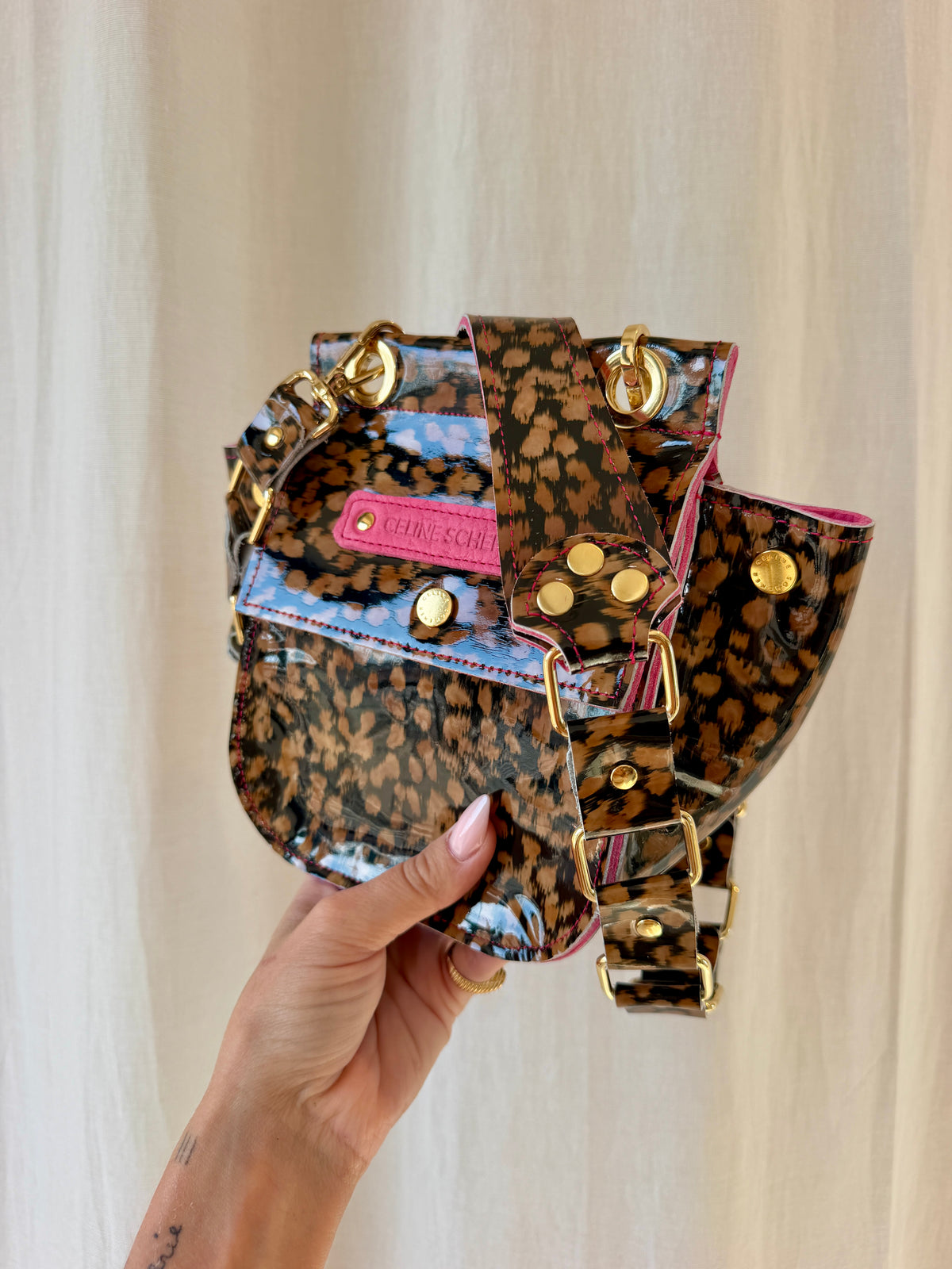 SAC DENVER ÉCAILLE DE TORTUE / ROSE + GOLD