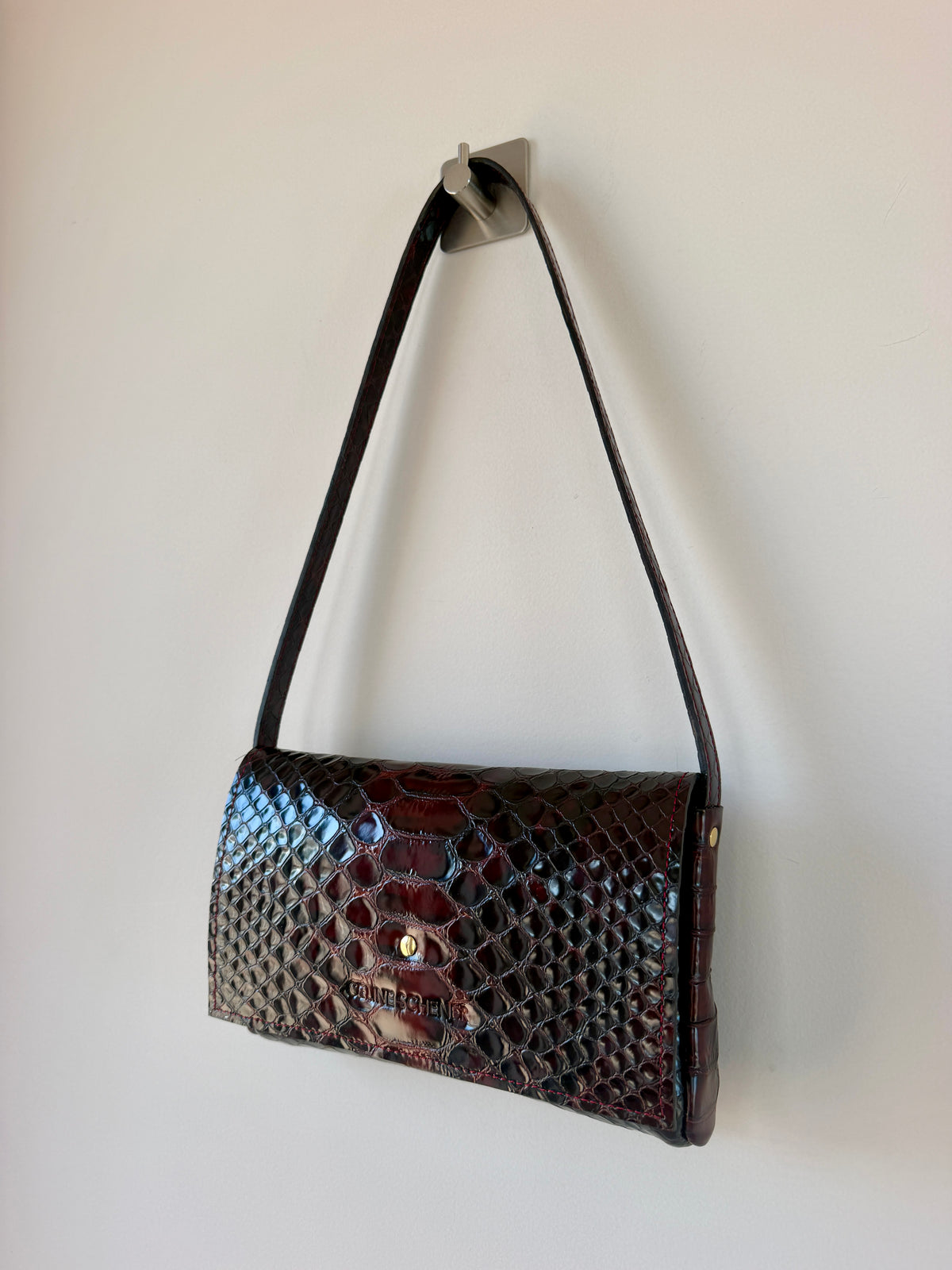SAC CLASSIC MINI DJANGO ÉCAILLES BORDEAUX
