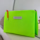 GRANDE POCHETTE EN MESH FLUO