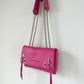 SAC MINI DJANGO LACE UP ROSE