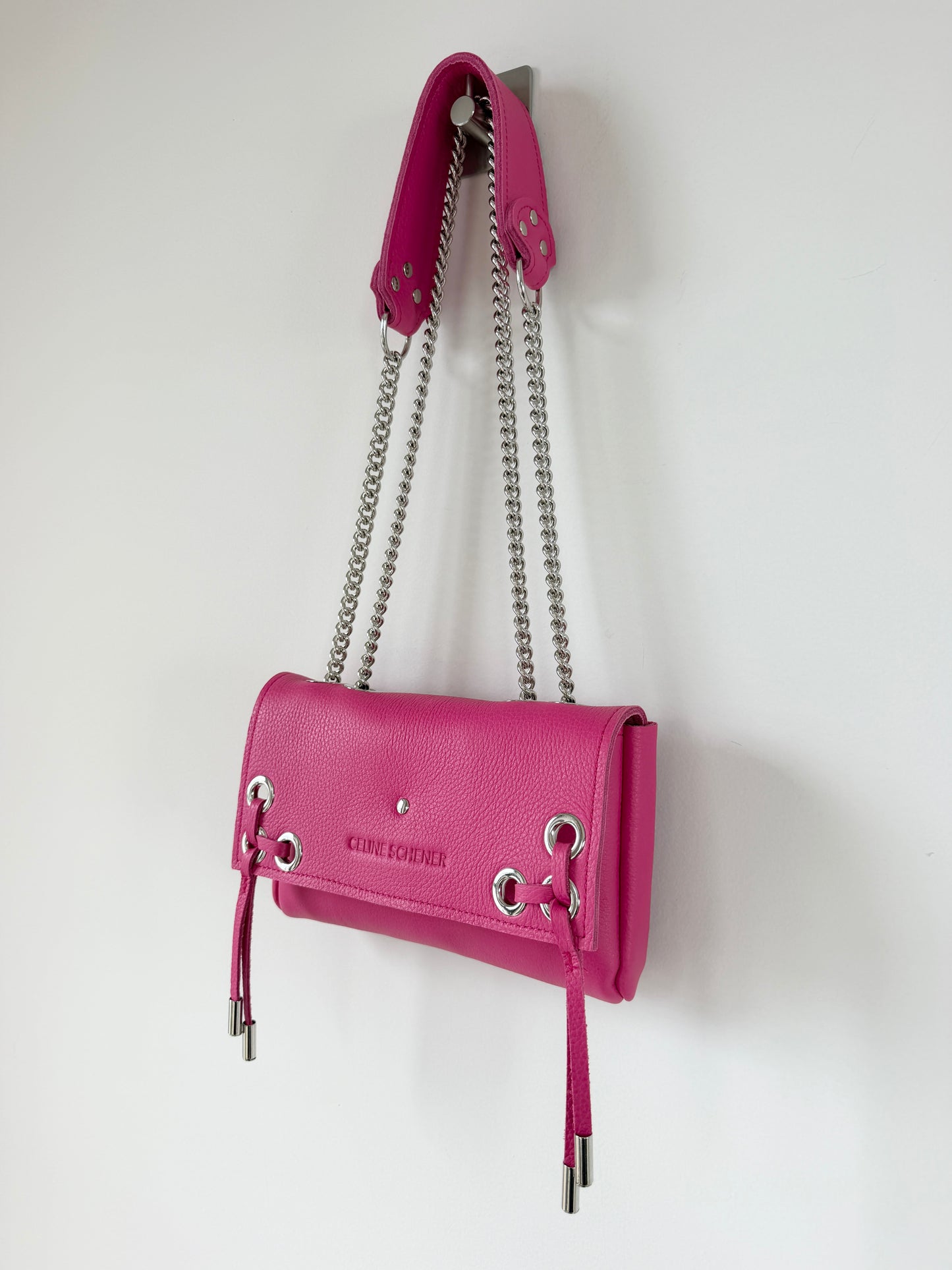 SAC MINI DJANGO LACE UP ROSE