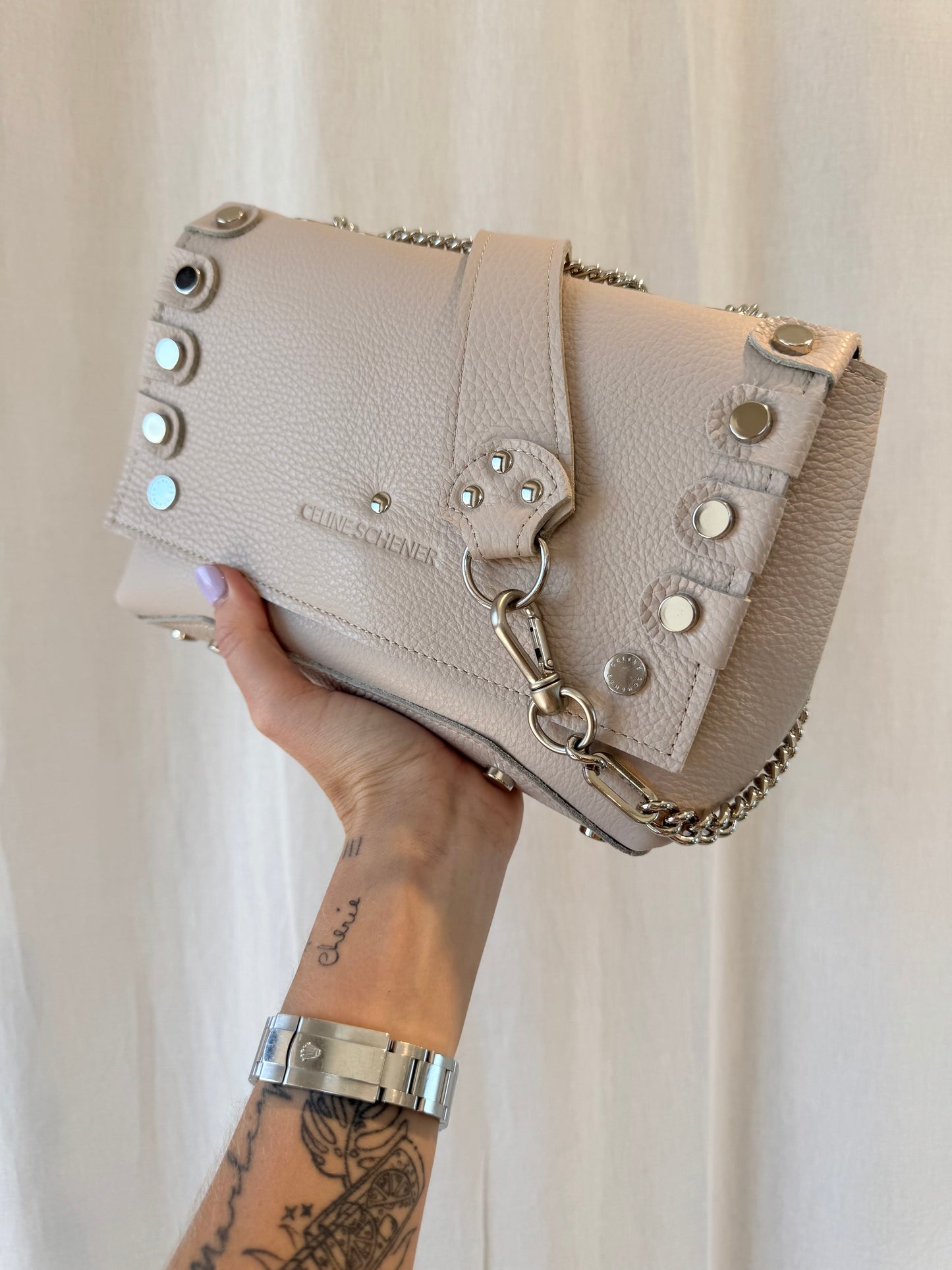 DIEGO BEIGE + SILVER
