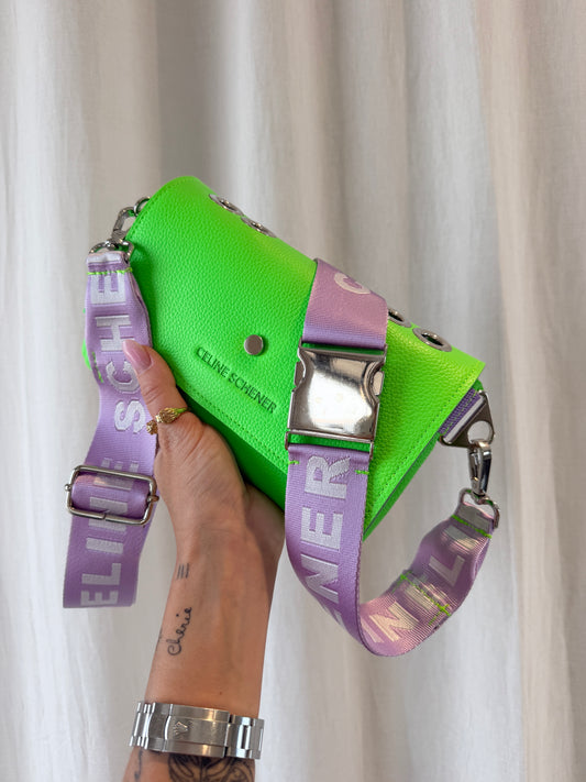 SAC MINI DJANGO VERT FLUO + ANSE
