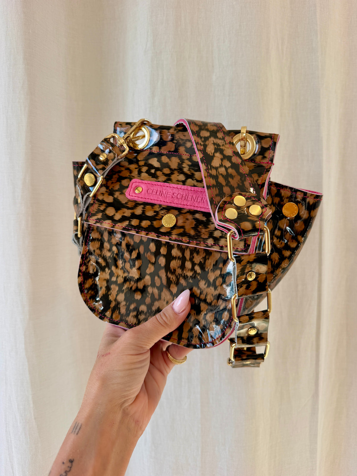 SAC DENVER ÉCAILLE DE TORTUE / ROSE + GOLD