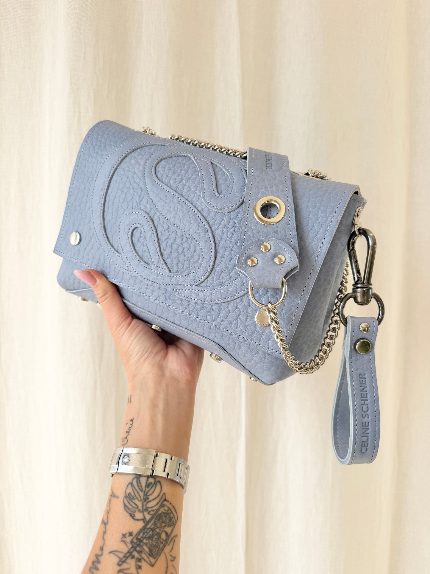 COMMANDE AMÉLIE SAC DIEGO BLEU COMME L’ŒIL DE PANDA