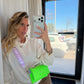 SAC MINI DJANGO VERT FLUO + ANSE