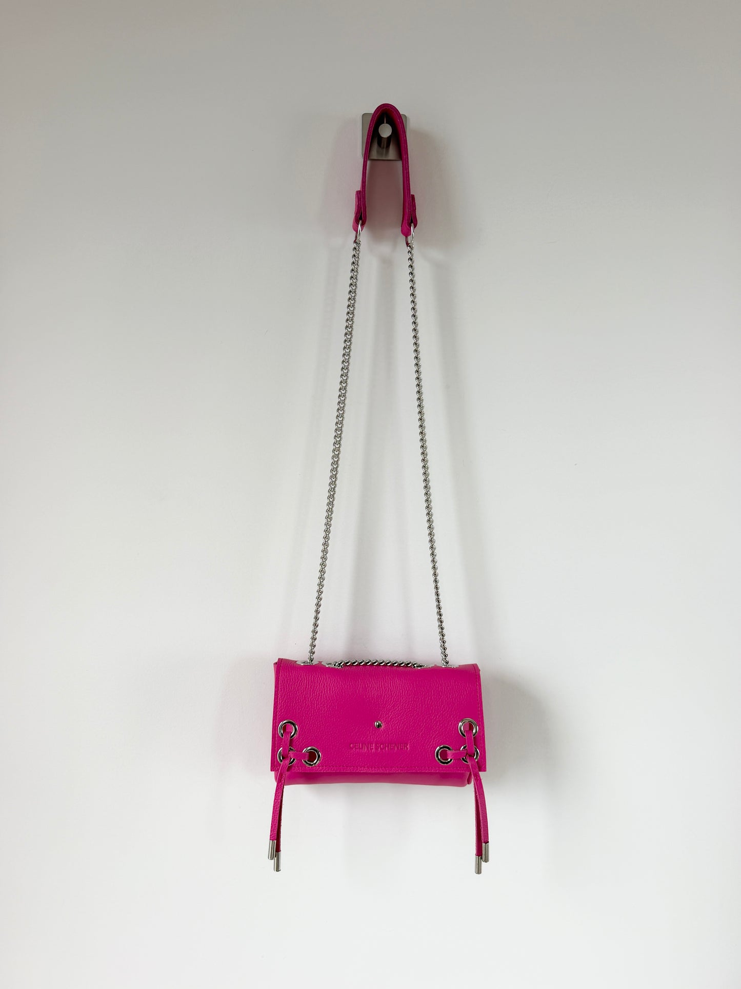 SAC MINI DJANGO LACE UP ROSE