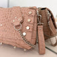 SAC DIEGO CROCO BEIGE + GOLD