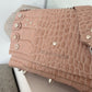 SAC DIEGO CROCO BEIGE + GOLD