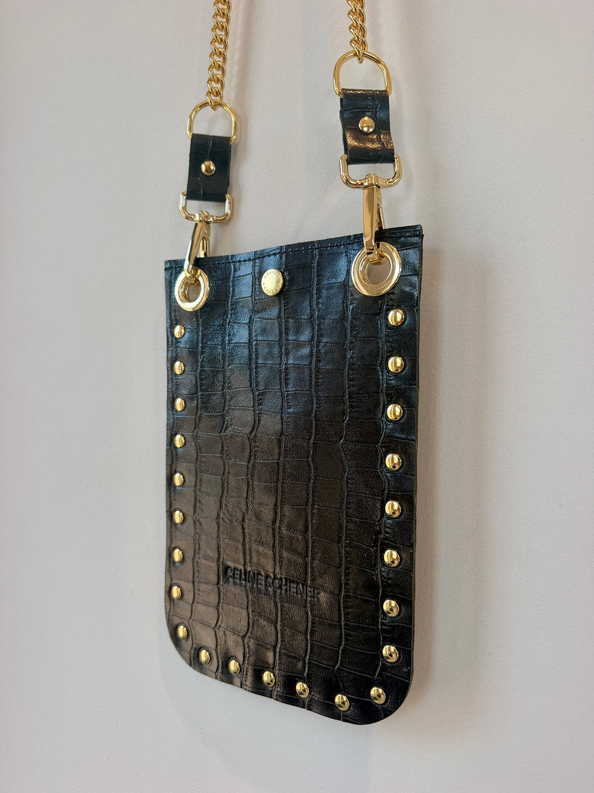SAC RIO CROCO ANTHRACITE + GOLD