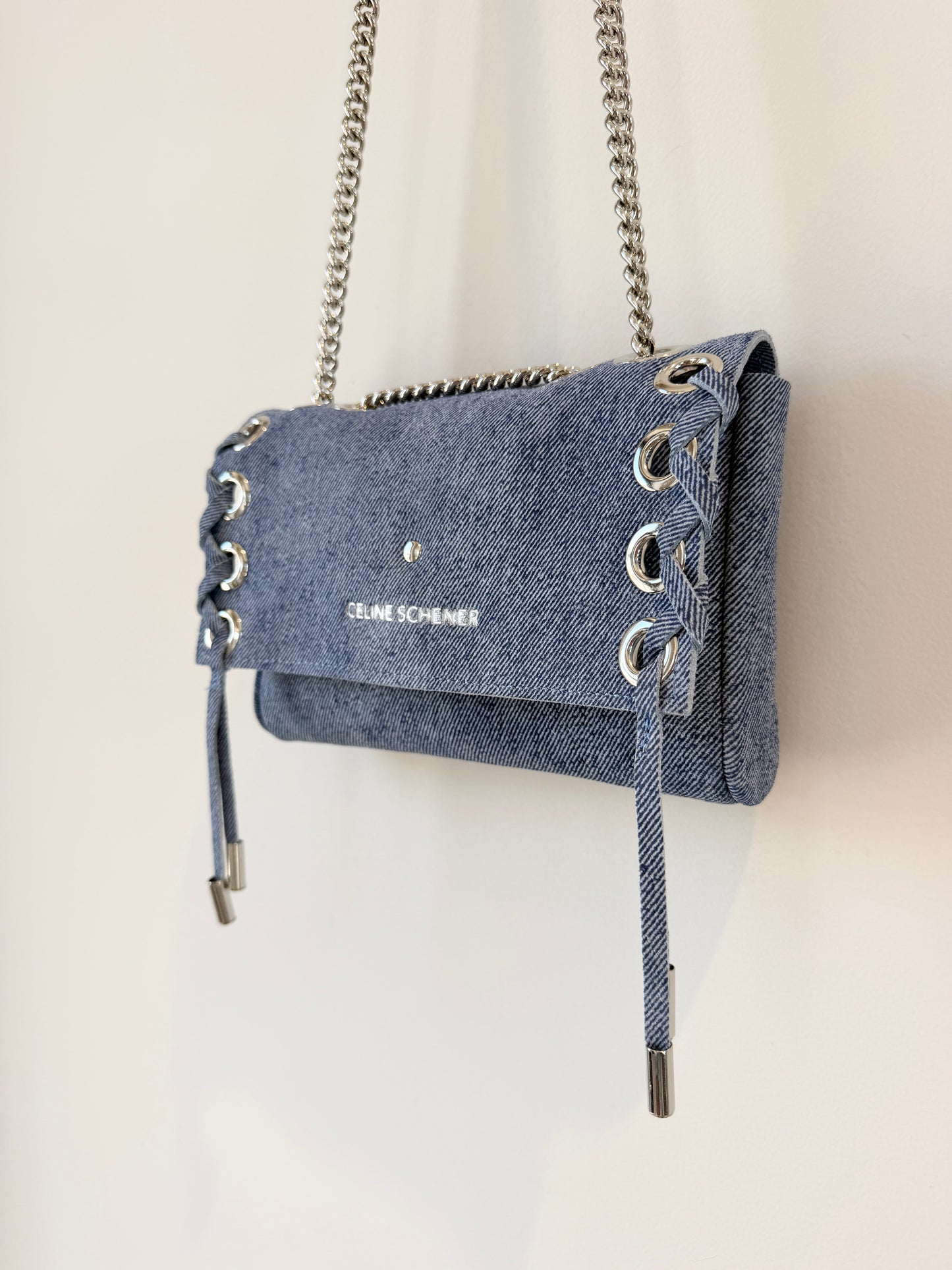 SAC MINI DJANGO JEAN LACE UP