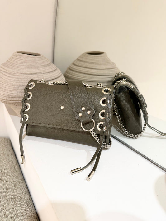 SAC MINI DJANGO LACE UP KAKI