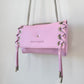 SAC MINI DJANGO LACE UP ROSE