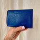 PORTE MONNAIE BLEU ET ORANGE