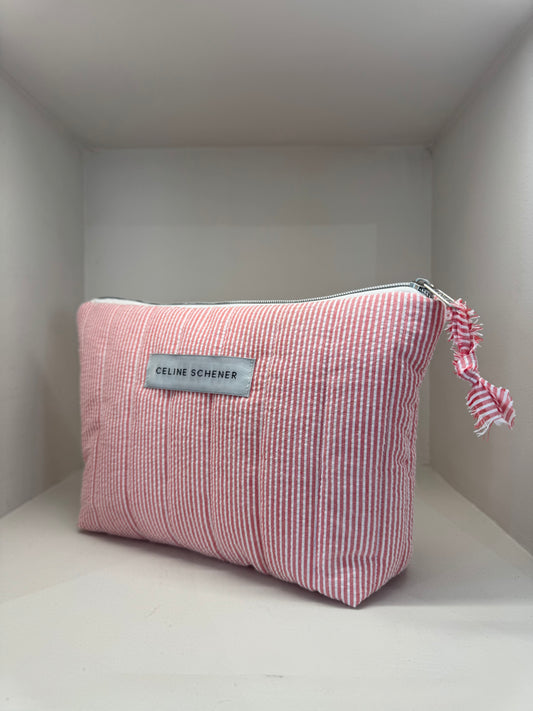 GRANDE TROUSSE MATELASSÉE RAYÉE