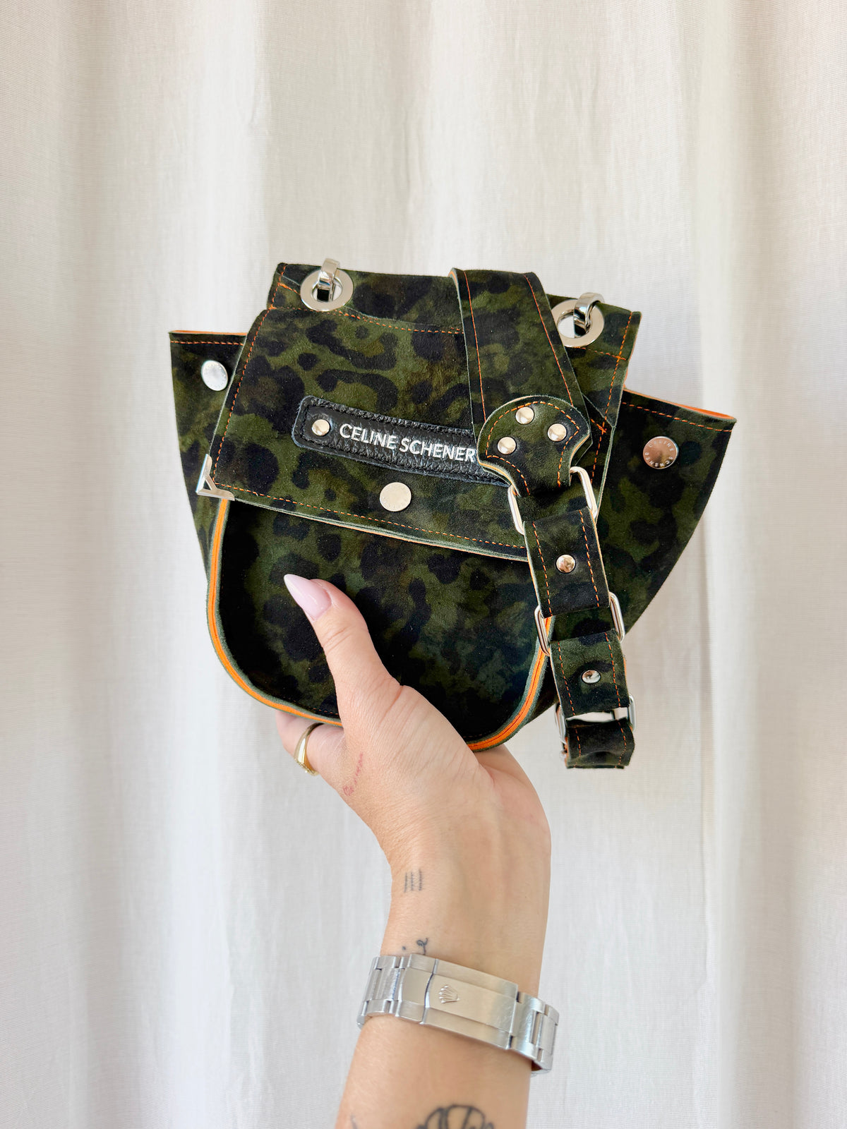 SAC DENVER LÉOPARD KAKI